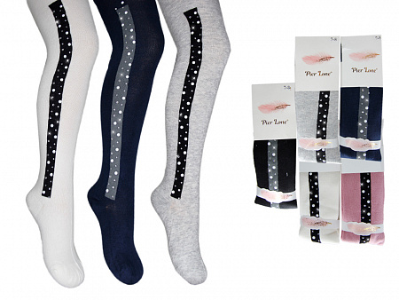 Колготки со стразами для девочки  PIER LONE